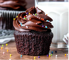 DOUBLE CHOCOLATE CUP CAKE